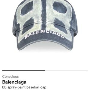 Balenciaga spray painted cap ( glow in dark)